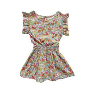 Peek Ditsy Floral Strawberry Dress Size 2-3